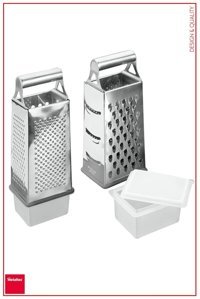 Metaltex Hazneli Çelik 4 Parça 4 Yüzeyli Rende Seti