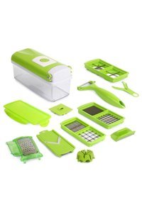 Edessanet Nicer Dicer Plus Hazneli Plastik 8 Parça Rende Seti