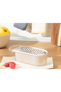 English Home Lily Hazneli Plastik 23 cm Koyu Bej Rende