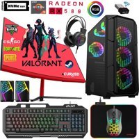 Xaser XSR451 Harici GeForce RTX 3060 Ti AMD Ryzen 5 3600 16 GB Ram 256 GB SSD Tower FreeDos 23.8 inç Monitörlü Masaüstü Bilgisayar