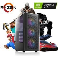 Vizyon Bilgisayar VİZY10 DG1660SR Harici GeForce GTX 1660 AMD Ryzen 5 5500 16 GB Ram DDR4 512 GB SSD Tower FreeDos Masaüstü Bilgisayar