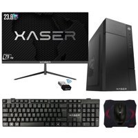Xaser XSR406 Harici GeForce RTX 3060 Ti Intel Core i5 6400 8 GB Ram 256 GB SSD Tower FreeDos 23.8 inç Monitörlü Masaüstü Bilgisayar