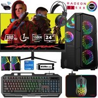 Xaser XSR524 Harici GeForce RTX 3060 Ti Intel Core i5 12400F 32 GB Ram 512 GB SSD Tower FreeDos 24 inç Monitörlü Masaüstü Bilgisayar