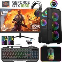 Xaser XSR470 Harici GeForce GTX 1650 AMD Ryzen 5 5600 16 GB Ram 256 GB SSD Tower FreeDos 24 inç Monitörlü Masaüstü Bilgisayar
