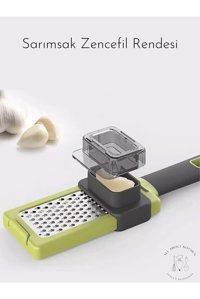 All About Kitchen Hazneli Çelik Sarımsak Zencefil Rendesi