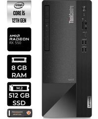 Lenovo Thinkcentre Neo 50T 11SE00MJTXP352 Harici Radeon RX 550 Intel Core i5 12400 8 GB Ram 512 GB SSD Tower Windows 11 Home Masaüstü Bilgisayar + PER4 BELLEK