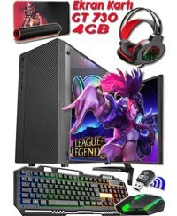 Warbox LOL Pro Harici GeForce GT 730 Intel Core i5 2400 8 GB Ram 256 GB SSD Tower FreeDos 19.5 inç Monitörlü Masaüstü Bilgisayar