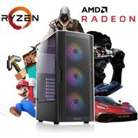 Vizyon Bilgisayar VİZY10 DG6600R Harici Radeon RX 6600 AMD Ryzen 5 5500 16 GB Ram DDR4 512 GB SSD Tower FreeDos Masaüstü Bilgisayar