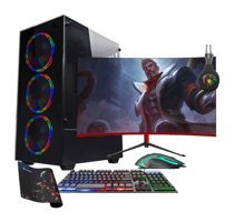 Ramtech Full Force FF60 Harici Radeon RX 550 Intel Xeon X5670 32 GB Ram 256 GB SSD Tower FreeDos 23.6 inç Monitörlü Masaüstü Bilgisayar