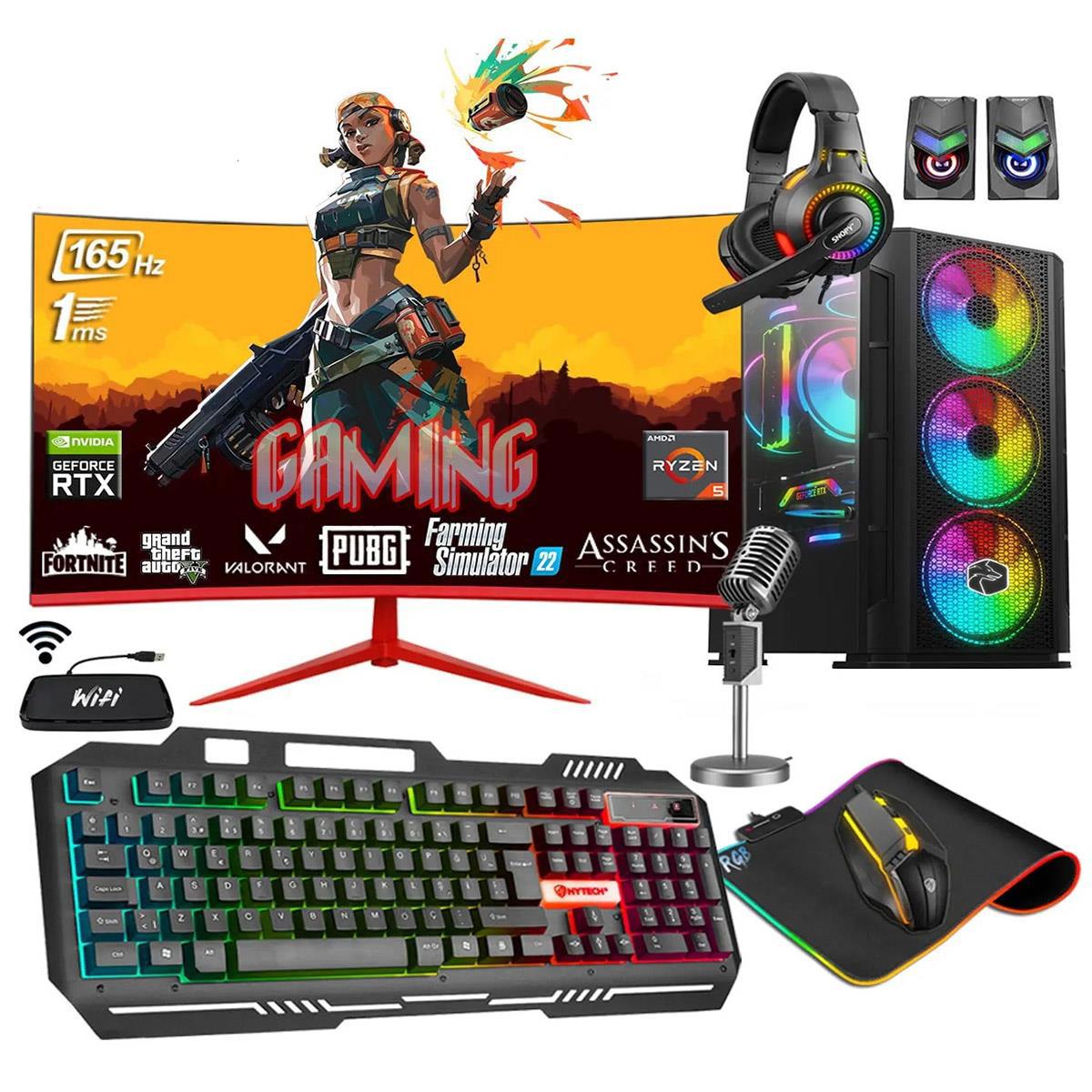 Zeiron WİZARD X70 Harici GeForce RTX 3050 AMD Ryzen 5 5600X 32 GB Ram DDR4 256 GB SSD Tower FreeDos Masaüstü Bilgisayar