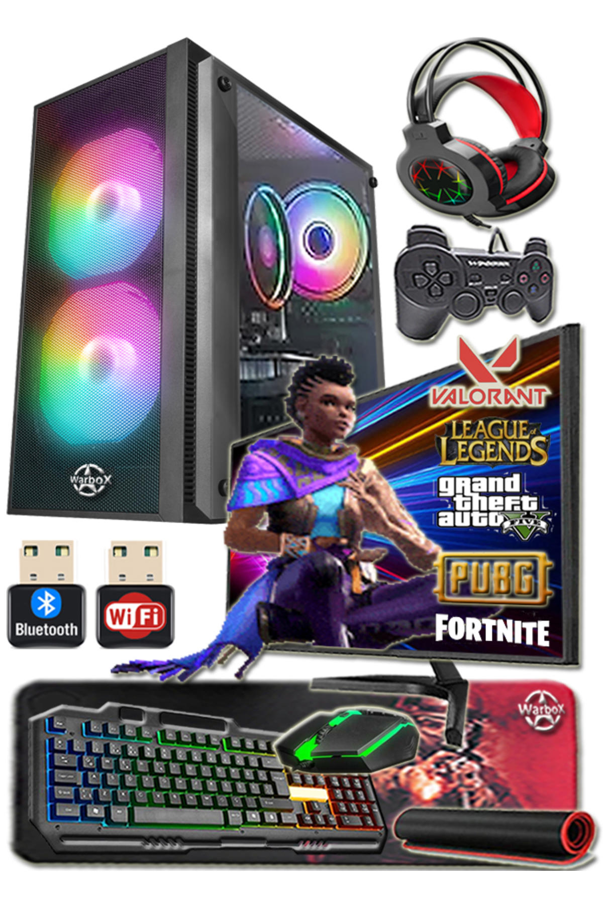 Astra Pro Harici GeForce GT 730 Intel Core i5 3470 16 GB Ram 500 GB HDD + 256 GB SSD Tower FreeDos 19.5 inç Monitörlü Masaüstü Bilgisayar