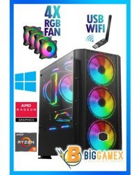 Biggamex RX11 Harici Radeon RX 580 AMD Ryzen 5 3600 16 GB Ram 500 GB HDD + 256 GB SSD Tower FreeDos Masaüstü Bilgisayar