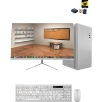 Ramtech OFFİCE WHİTE X10 Harici Radeon R5 230 Intel Core i5 9400F 16 GB Ram 500 GB HDD + 480 GB SSD Tower FreeDos 23.8 inç Monitörlü Masaüstü Bilgisayar
