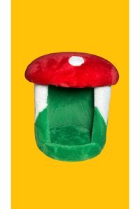 Magic Mushwoods Mantar Mantar İç Mekan Kedi Evi Kırmız-Yeşil