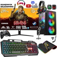 Zeiron XGEN12 Harici GeForce RTX 3060 Intel Core i7 12700F 32 GB Ram 512 GB SSD Tower FreeDos 27 inç Monitörlü Masaüstü Bilgisayar