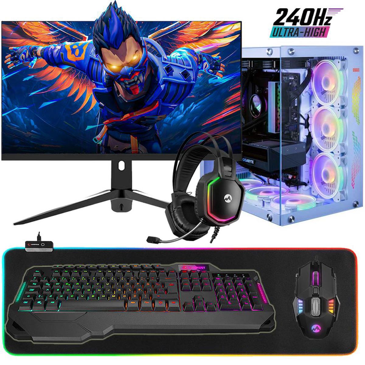 Zeiron Mirage X39 Harici GeForce RTX 4090 Intel Core i9 14900KF 64 GB Ram 512 GB SSD Tower FreeDos 24 inç Monitörlü Masaüstü Bilgisayar