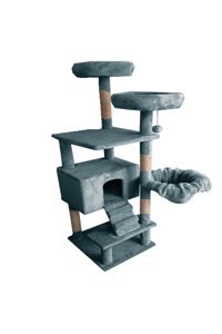 Park Trend Lily Kare İç Mekan Kedi Evi Gri