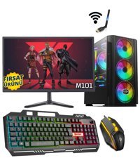 Zeiron M101 Harici GeForce RTX 3060 Ti Intel Core i5 3470 8 GB Ram 256 GB SSD Tower FreeDos 18.5 inç Monitörlü Masaüstü Bilgisayar