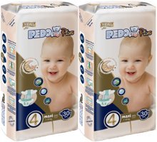 Pedo Plus 4 Numara Bantlı Bebek Bezi 60'lı