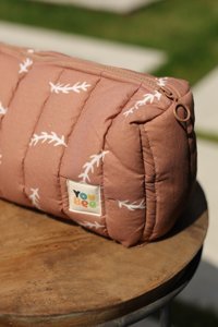 YouBee Fermuarlı Organik Pamuk Bebek El Çantası Pembe