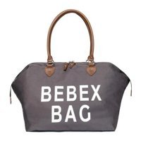 Bebex Su Geçirmez Fermuarlı Bebek El Çantası Açık Gri