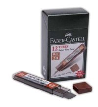 Faber-Castell Süper Fine Leads 2B 0.5 mm 20'li Siyah Kalem Ucu 12 Adet