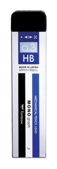 Tombow Mono HB 0.3 mm 20'li Siyah Kalem Ucu 1 Adet