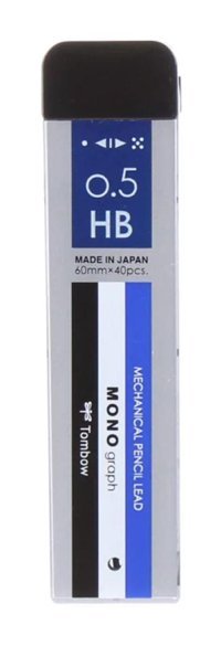 Tombow Mono hb 0.5 mm 40'lı Siyah Kalem Ucu 1 Adet