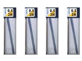 Tombow Min Serve 2B 0.5 mm 12'li Siyah Kalem Ucu 4 Adet