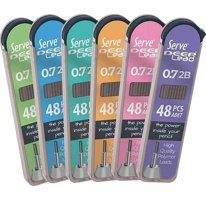 Serve Deep 2B 0.7 mm 24'lü Siyah Kalem Ucu 3 Adet
