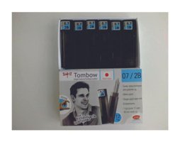 Tombow 2B 0.7 mm 24'lü Siyah Kalem Ucu 12 Adet