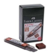 Faber-Castell Süper Fine Leads 2B 0.5 mm 24'lü Siyah Kalem Ucu 12 Adet