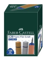 Faber-Castell 2B 0.7 mm 120'li Gri Kalem Ucu 12 Adet
