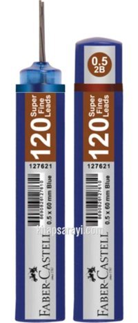 Faber-Castell Min Grip 0.5 mm 120'li Mavi Kalem Ucu