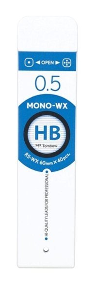 Tombow Mono-WX HB 0.5 mm 40'lı Siyah Kalem Ucu 1 Adet