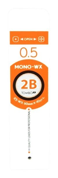 Tombow Mono-WX 2B 0.5 mm 12'li Siyah Kalem Ucu 1 Adet
