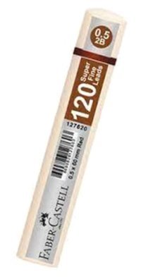 Faber-Castell Min Grip 2B 0.5 mm 120'li Beyaz Kalem Ucu 1 Adet
