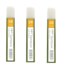 Tombow Min 2H 0.5 mm 12'li Siyah Kalem Ucu 3 Adet