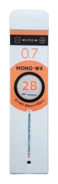 Tombow Mono 2B 0.7 mm 40'lı Siyah Kalem Ucu 1 Adet