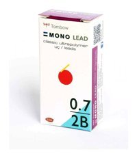 Tombow Mono 2B 0.7 mm 12'li Kırmızı Kalem Ucu 6 Adet