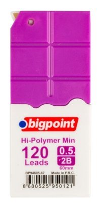 Bigpoint 2B 0.5 mm 120'li Mor Kalem Ucu