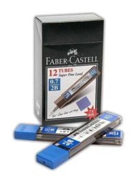Faber-Castell 2B 0.7 mm 20'li Siyah Kalem Ucu 12 Adet