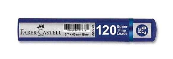 Faber-Castell Min Grip 0.7 mm 120'li Mavi Kalem Ucu