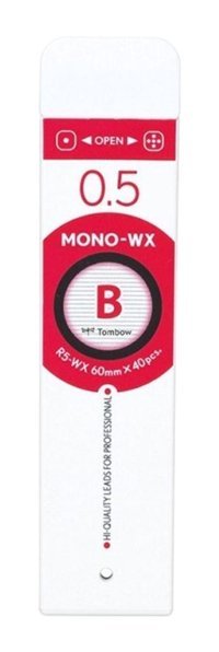 Tombow Mono-WX B 0.5 mm 40'lı Siyah Kalem Ucu 1 Adet