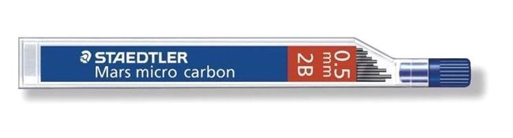 Staedtler Mars 2B 0.5 mm 12'li Siyah Kalem Ucu 1 Adet