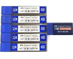 Faber-Castell 2B 0.7 mm 24'lü Gri Kalem Ucu + 5 Adet Sınav Silgisi