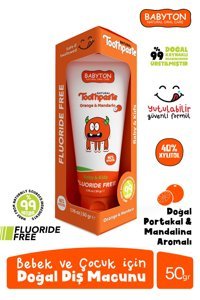 Babyton Portakallı Organik Florürsüz Çocuk Diş Macunu 50 gr