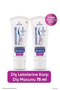 Sensodyne Klinik Beyazlık Naneli Organik Florürlü Diş Macunu 75 ml