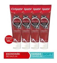 Colgate Optic White Aktif Karbonlu Florürlü Diş Macunu 4x125 ml