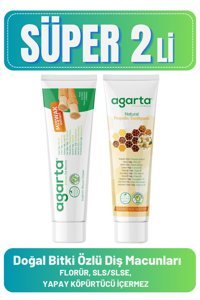 Agarta Set Karışık Organik Florürsüz Diş Macunu 2x100 ml